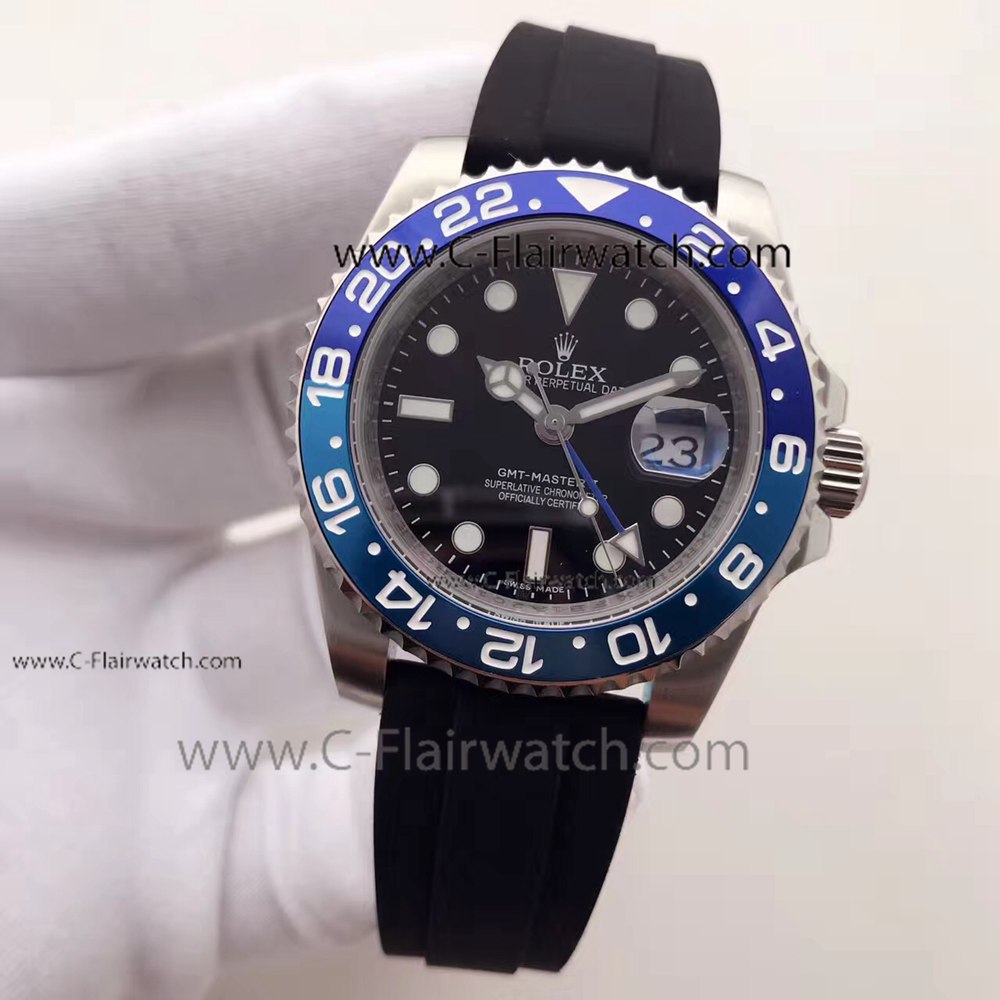 ROLEX GMT Master II 40mm Watch SS New Blue Ceramic Bezel